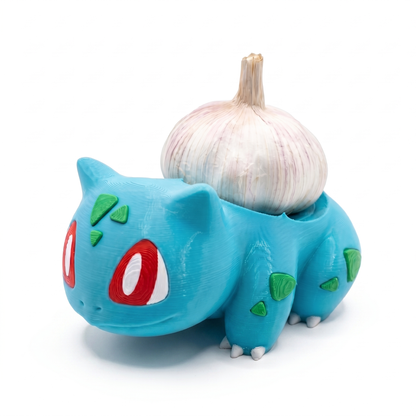 Bulbasaur guarda ajos para la cocina